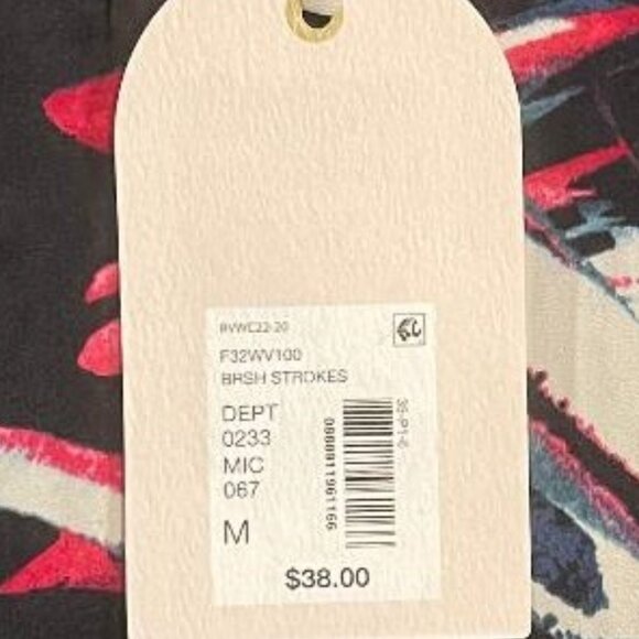 BRAND NEW ~ NWT ~ $38.00 VAN WINKLE & CO BRUSH STROKES TANK TOP SIZE M / MEDIUM - Picture 6 of 12